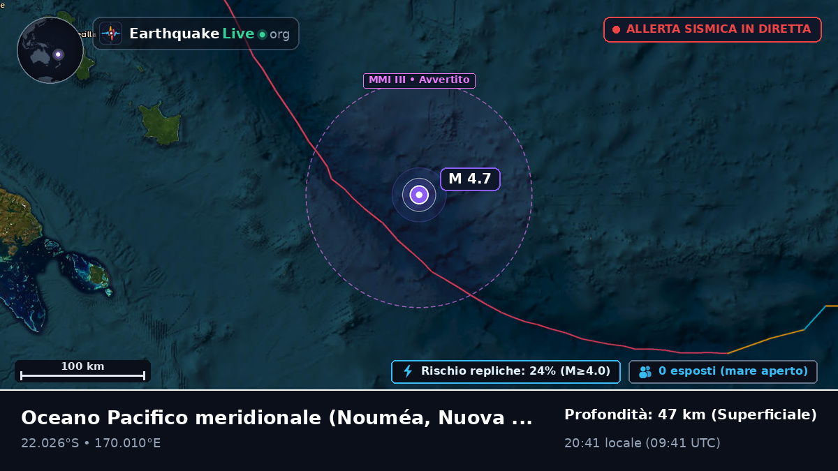 Oceano Pacifico meridionale (Nuova Caledonia)