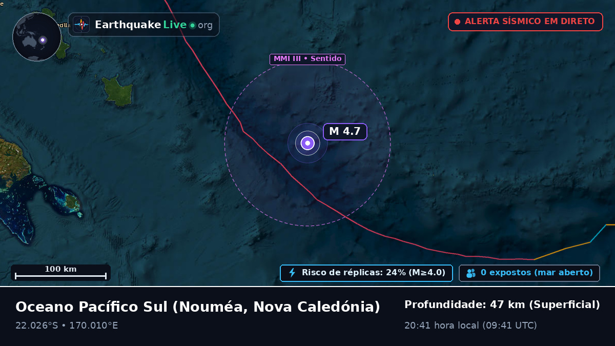 Oceano Pacífico Sul (Nova Caledónia)