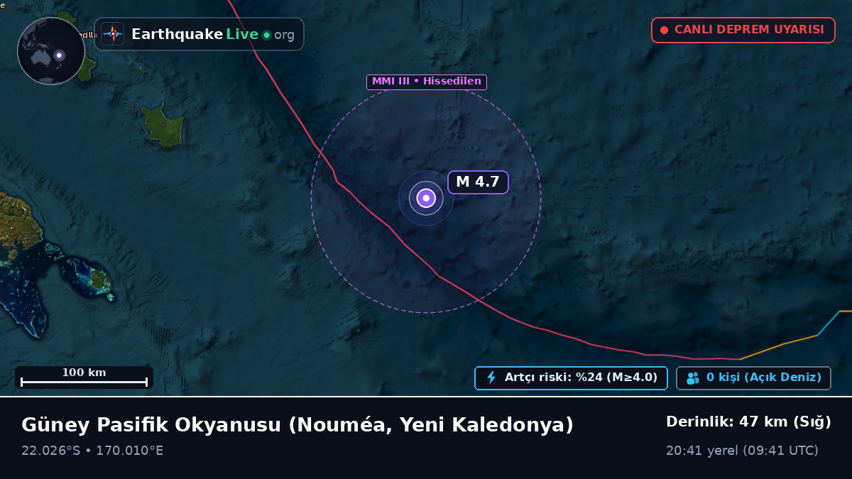 Güney Pasifik Okyanusu (Yeni Kaledonya)
