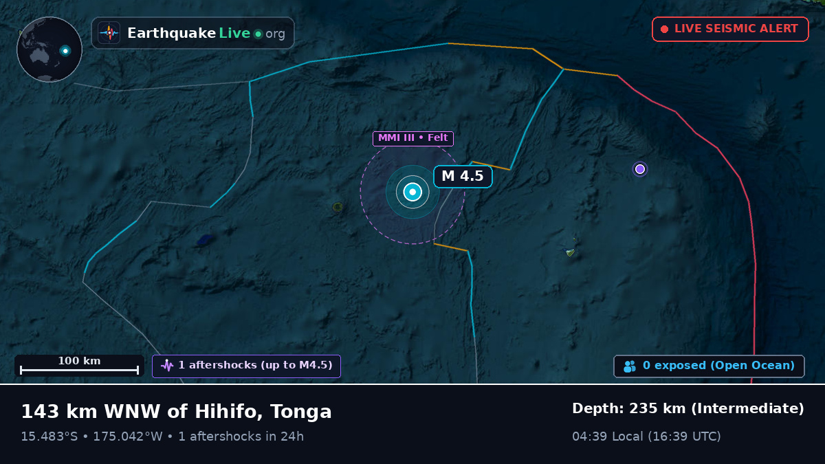 South Pacific Ocean (Tonga)