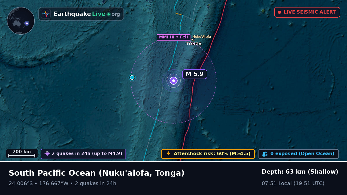 South Pacific Ocean (Tonga)