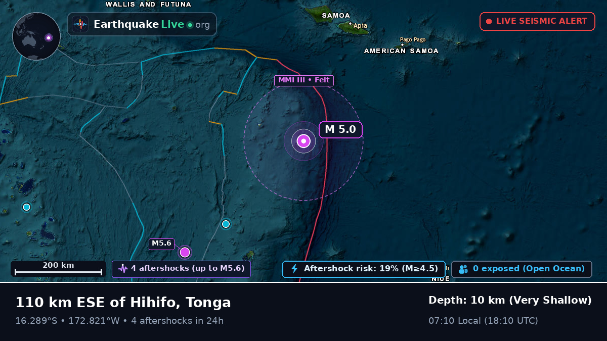 South Pacific Ocean (Tonga)