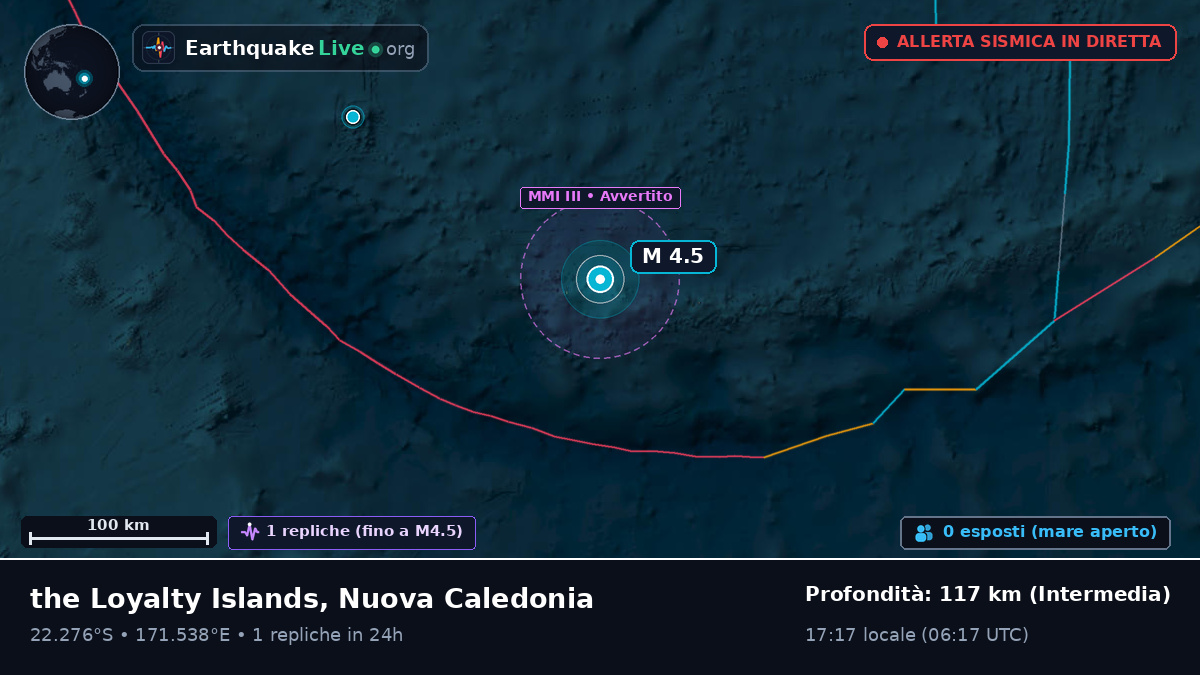 Oceano Pacifico meridionale (Nuova Caledonia)