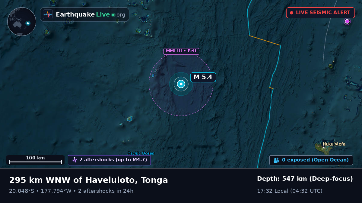 South Pacific Ocean (Tonga)