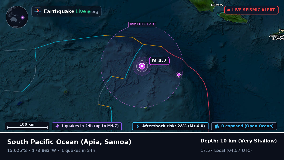 South Pacific Ocean (Samoa)