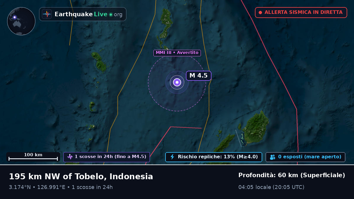 Oceano Pacifico settentrionale (Indonesia)