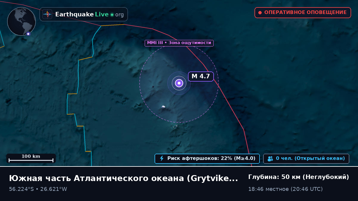 Южная часть Атлантического океана (South Georgia and the Islands)