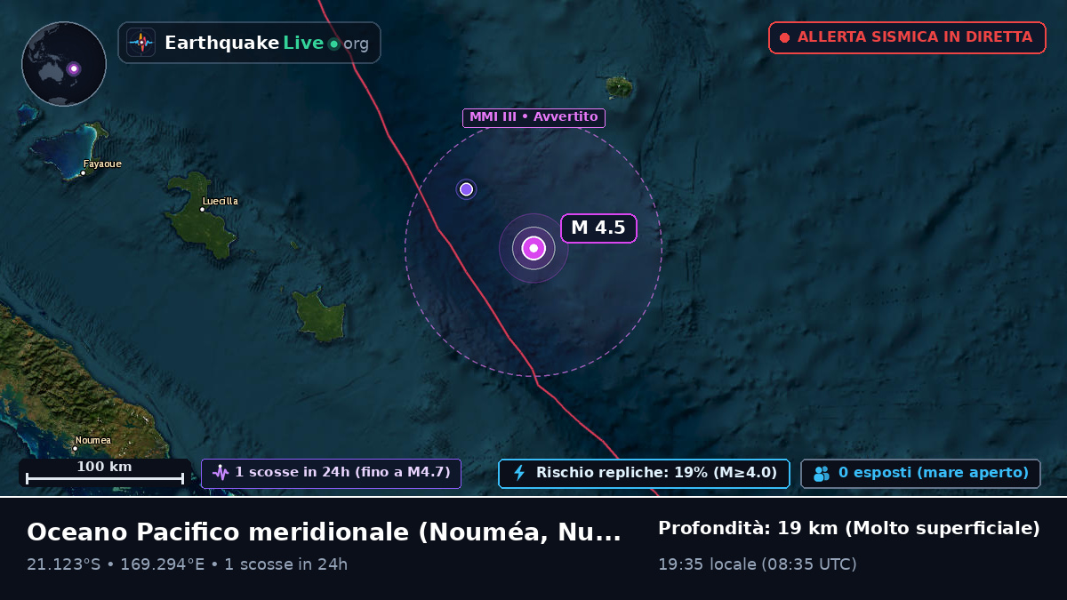 Oceano Pacifico meridionale (Nuova Caledonia)