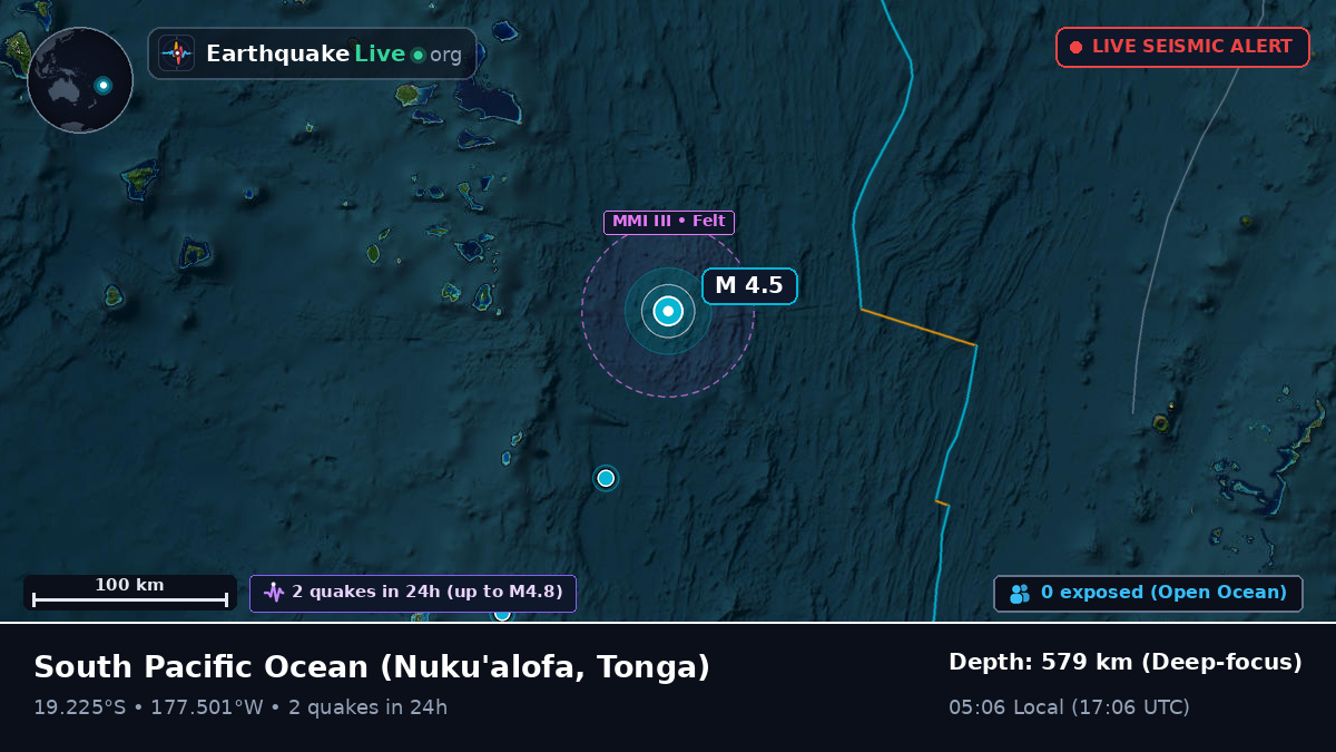 South Pacific Ocean (Tonga)