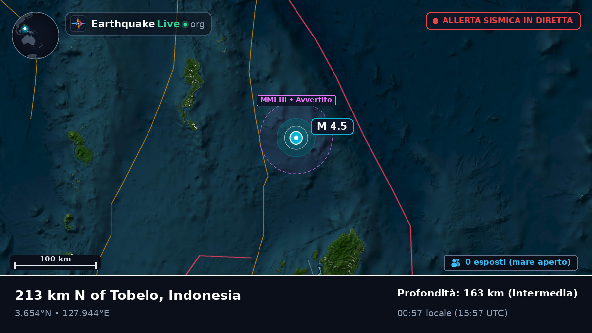 Oceano Pacifico settentrionale (Indonesia)