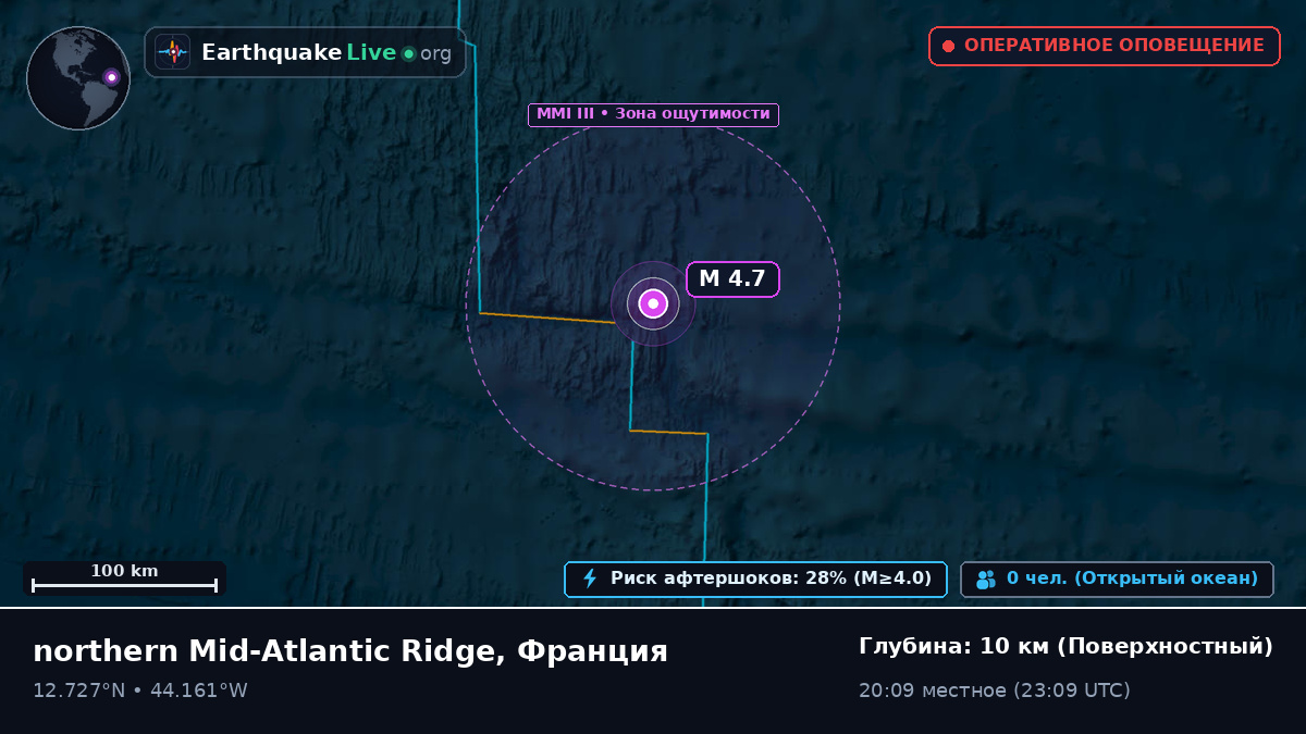 Северная часть Атлантического океана (Франция)