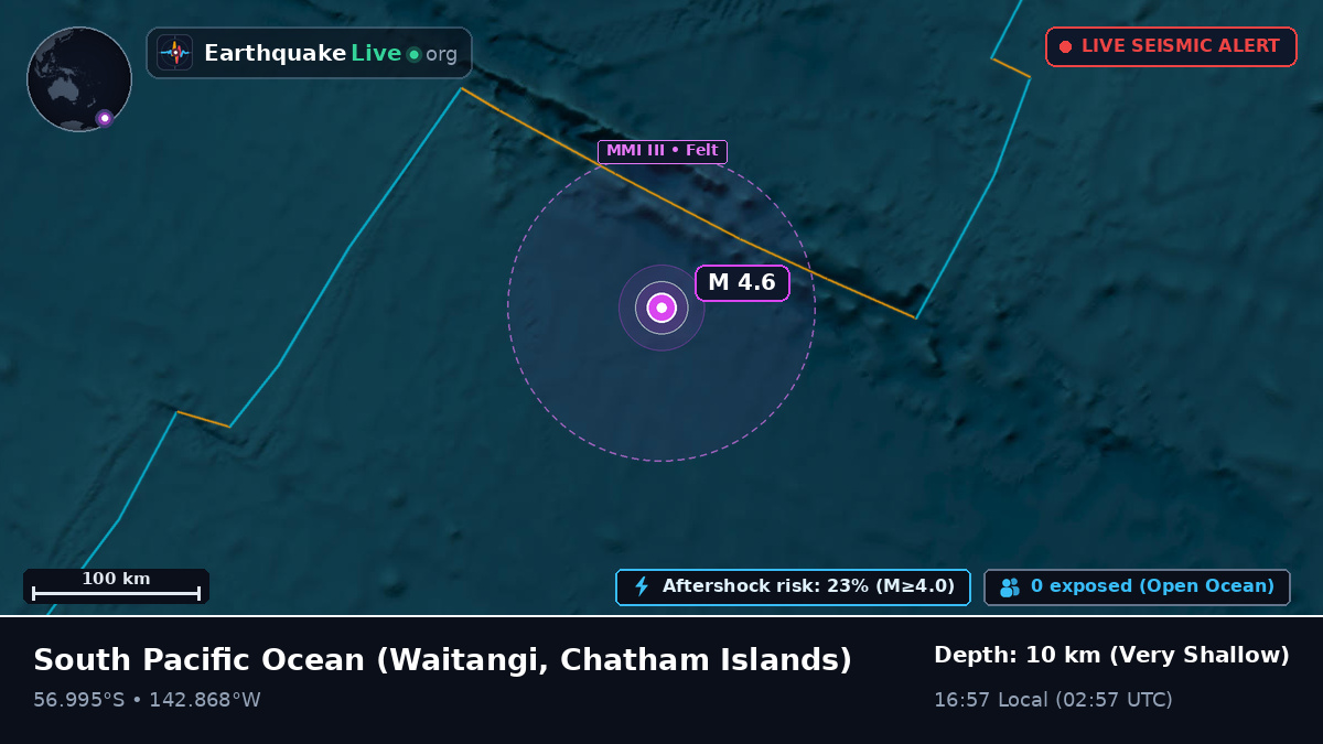 South Pacific Ocean (Chatham Islands)