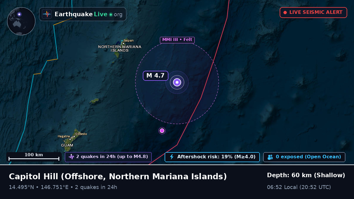 Off the coast of Capitol Hill, Northern Mariana Islands