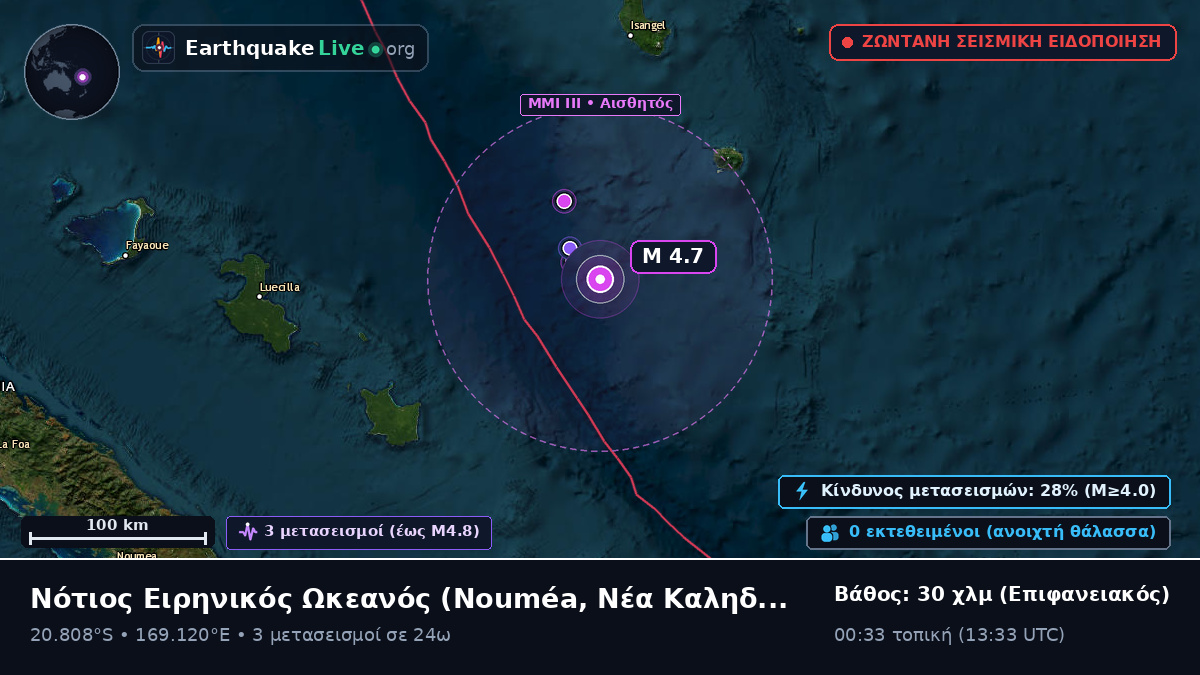 Νότιος Ειρηνικός Ωκεανός (Νέα Καληδονία)