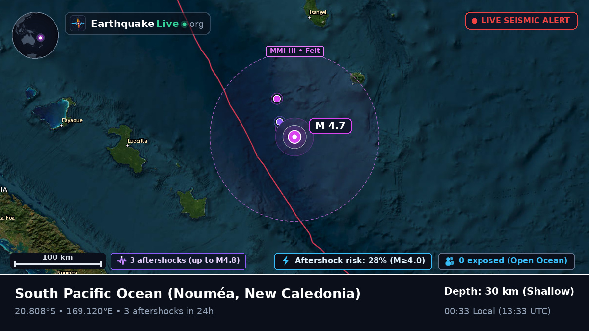 South Pacific Ocean (New Caledonia)