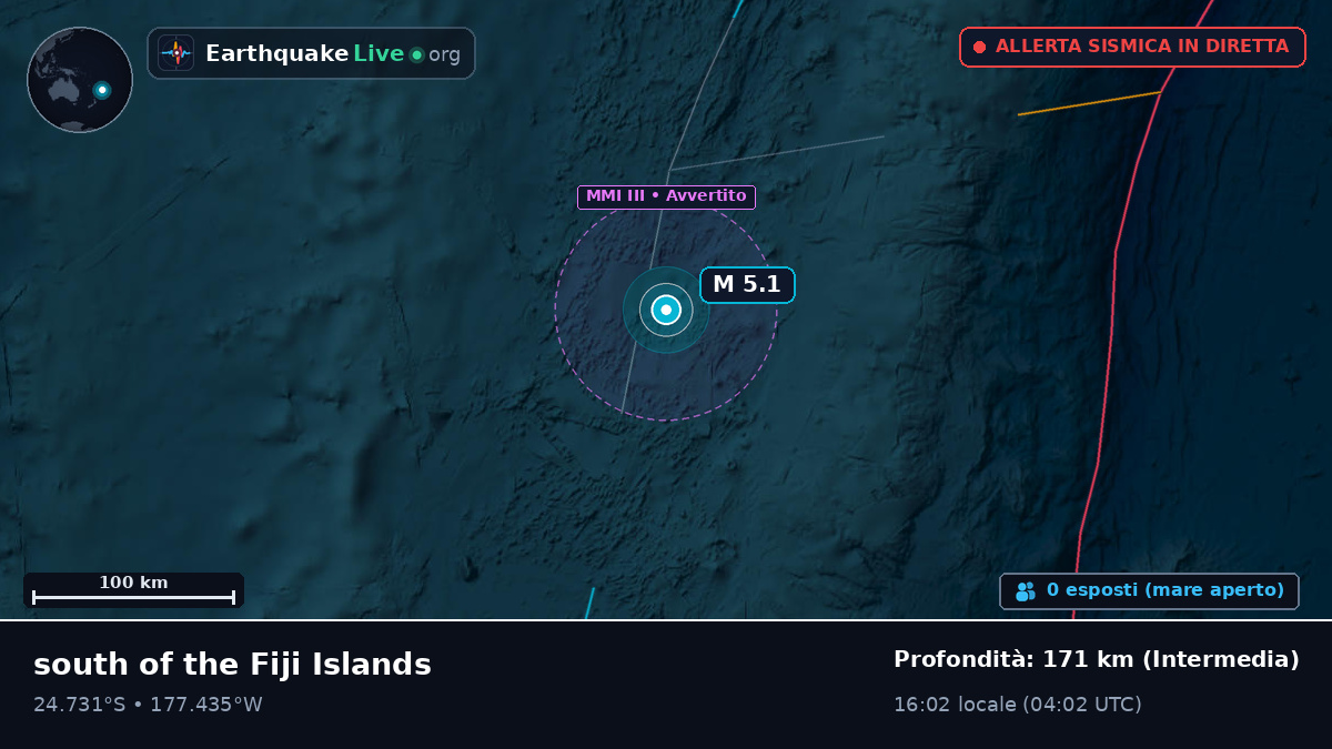Oceano Pacifico meridionale (Tonga)