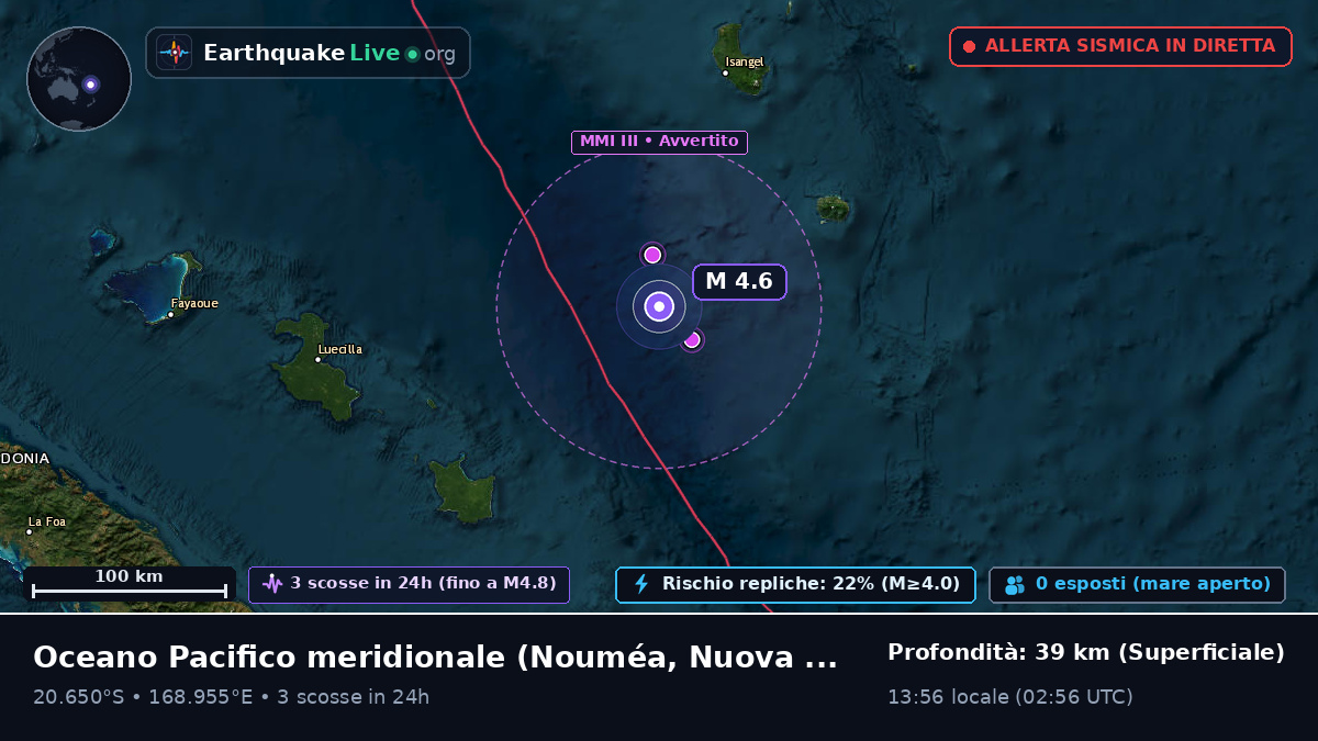 Oceano Pacifico meridionale (Nuova Caledonia)