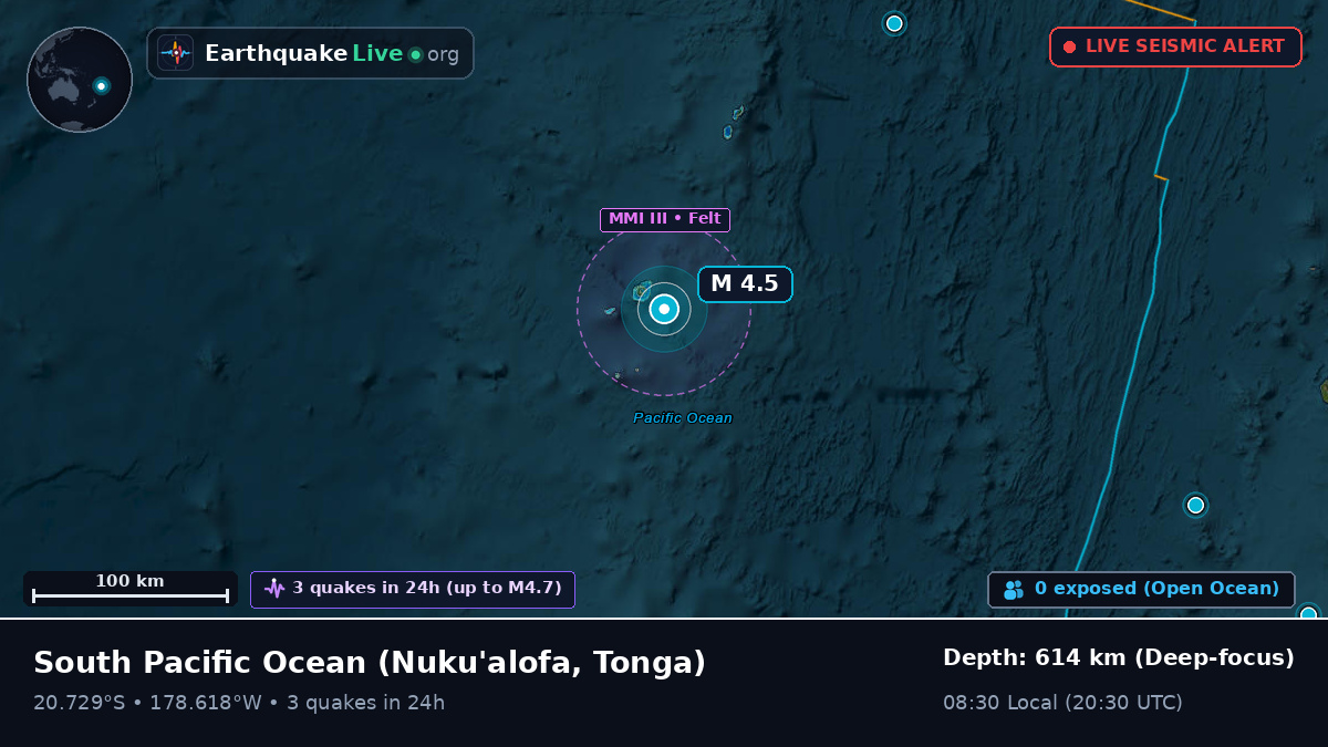 South Pacific Ocean (Tonga)