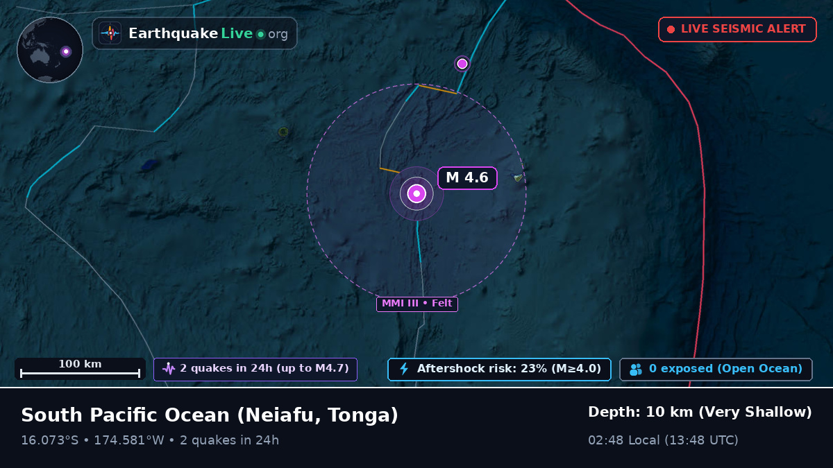 South Pacific Ocean (Tonga)