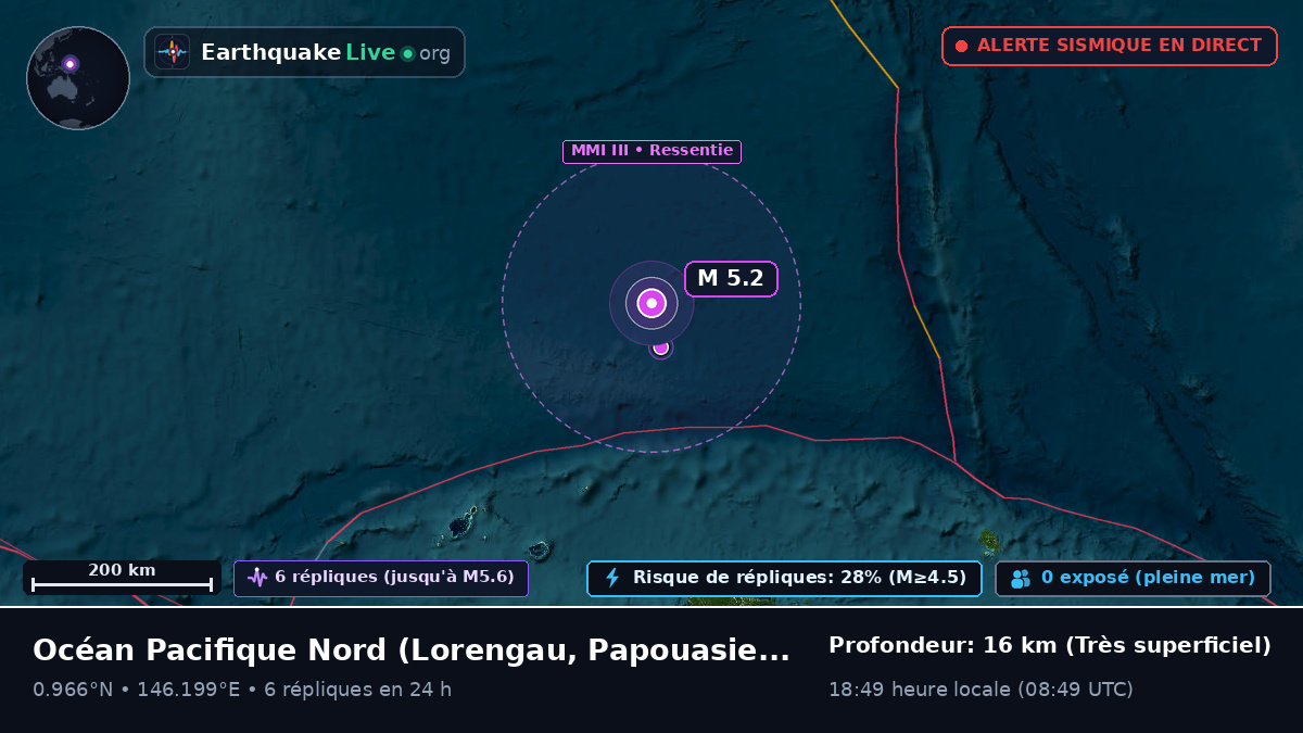 Océan Pacifique Nord (Papouasie-Nouvelle-Guinée)