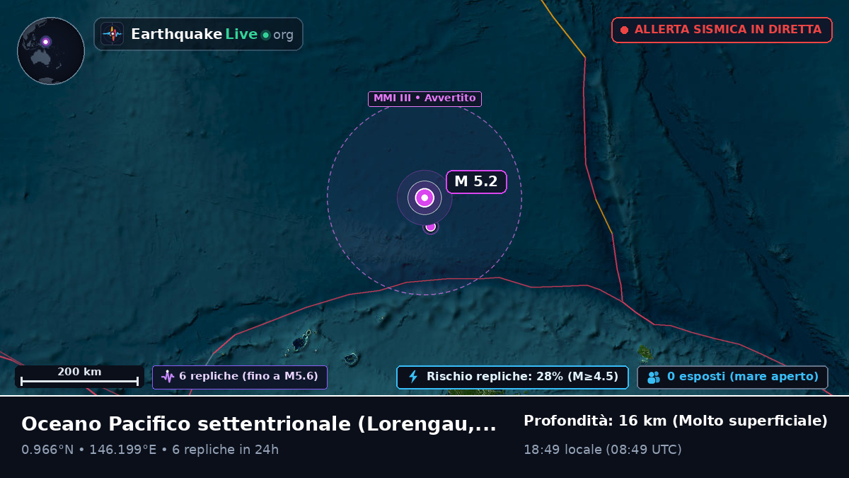 Oceano Pacifico settentrionale (Papua Nuova Guinea)