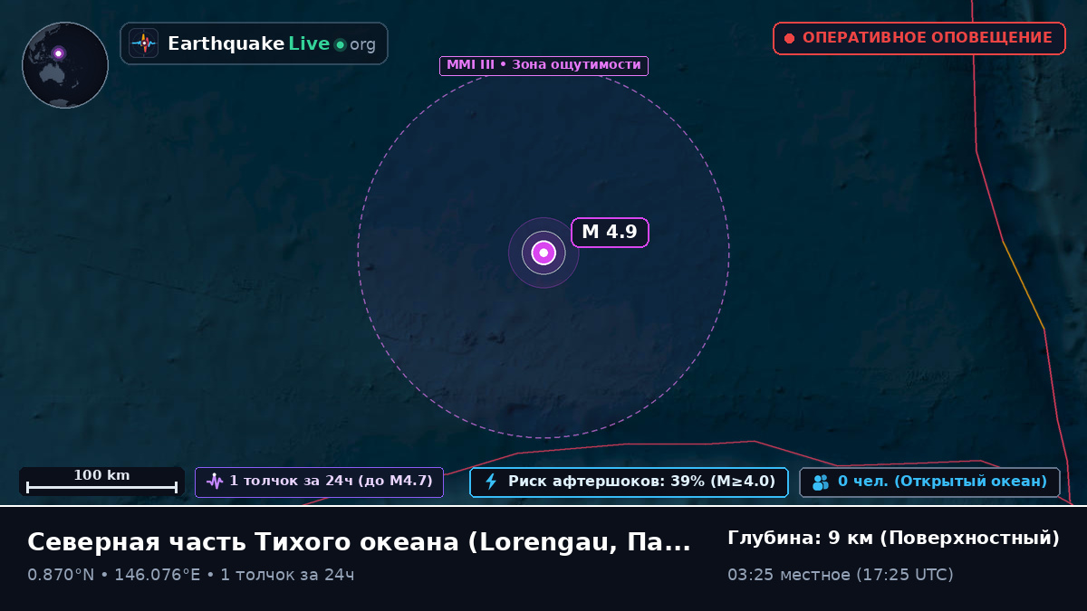 Северная часть Тихого океана (Папуа — Новая Гвинея)