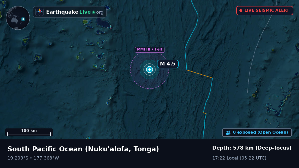 South Pacific Ocean (Tonga)