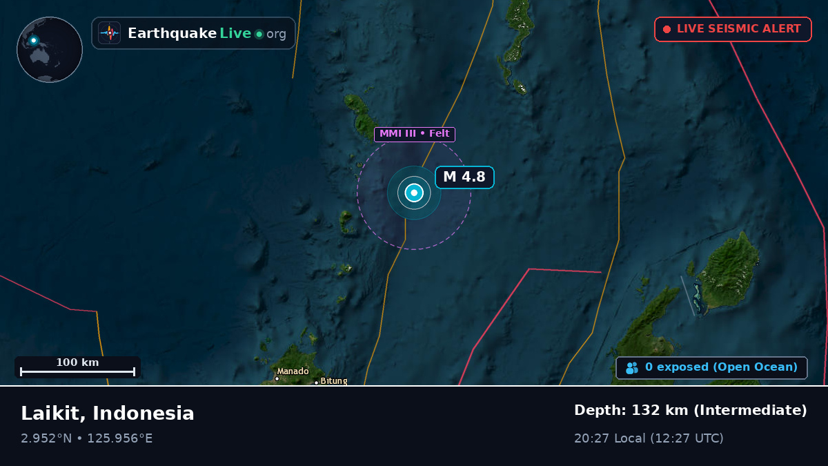 Off the coast of Manado, Indonesia