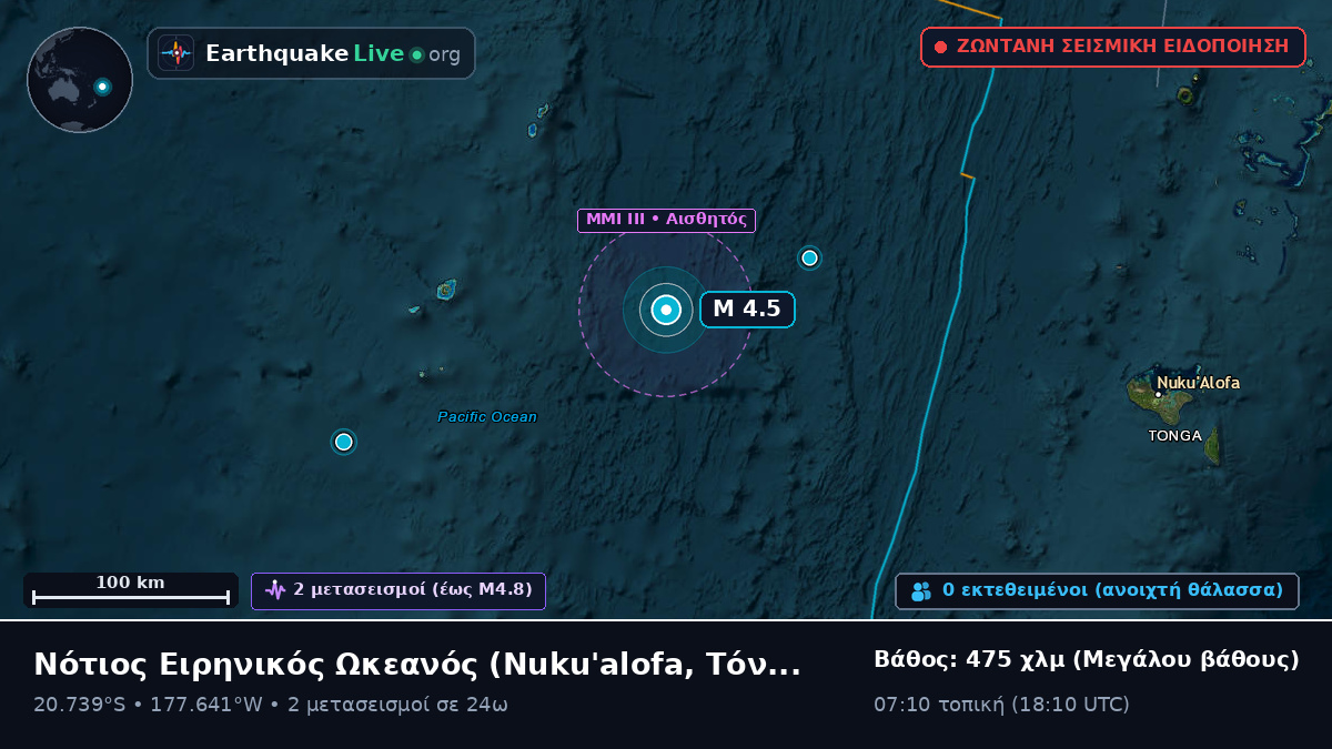 Νότιος Ειρηνικός Ωκεανός (Τόνγκα)