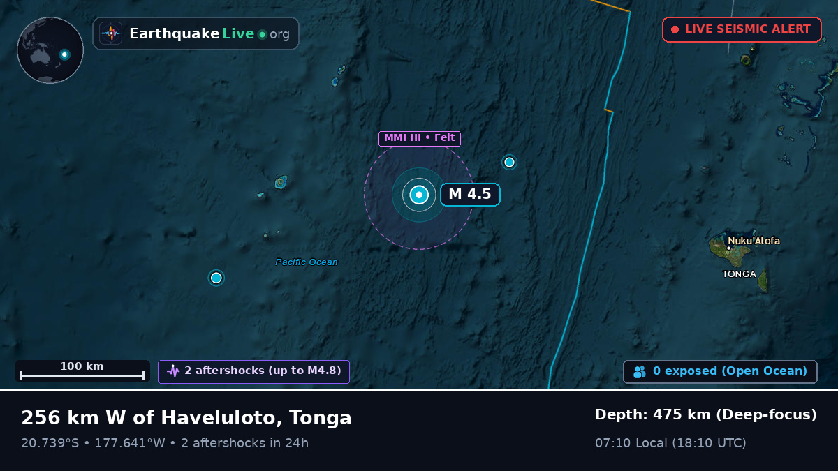South Pacific Ocean (Tonga)