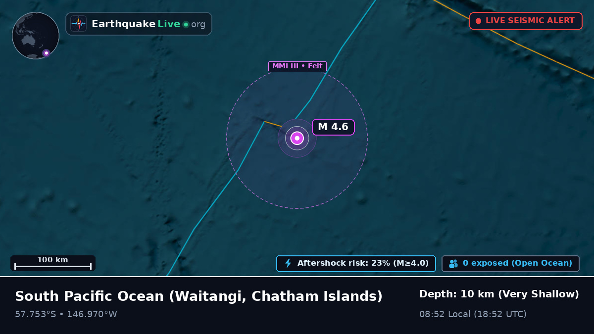 South Pacific Ocean (Chatham Islands)