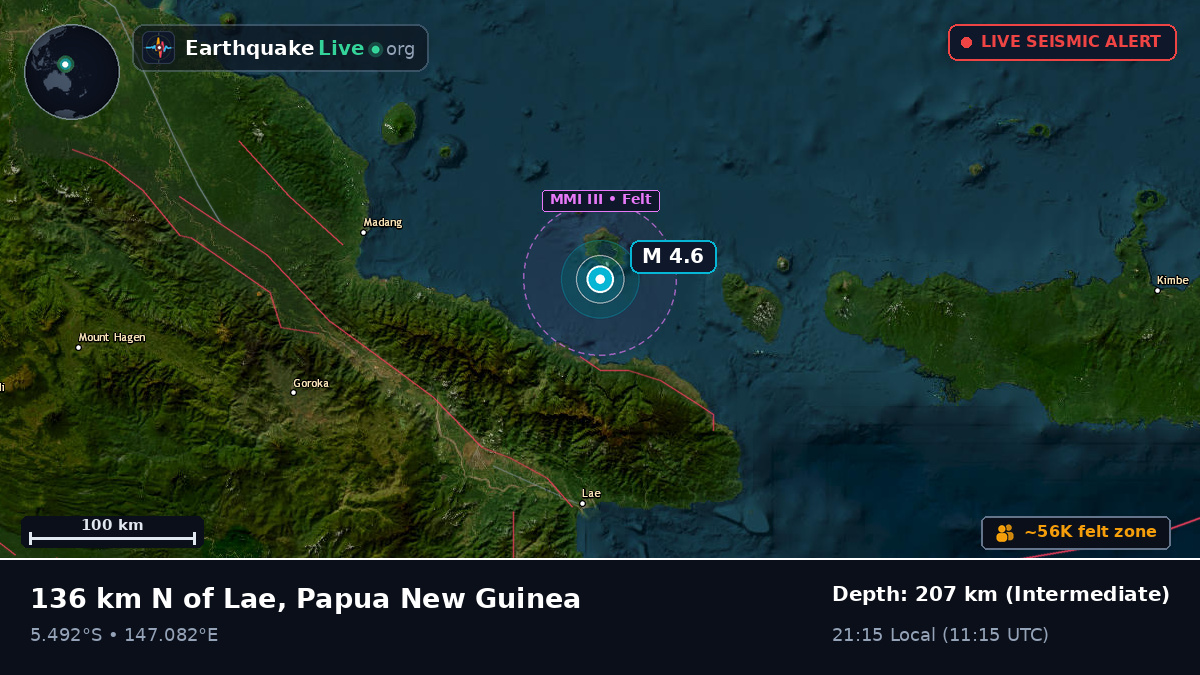 Off the coast of Lae, Papua New Guinea