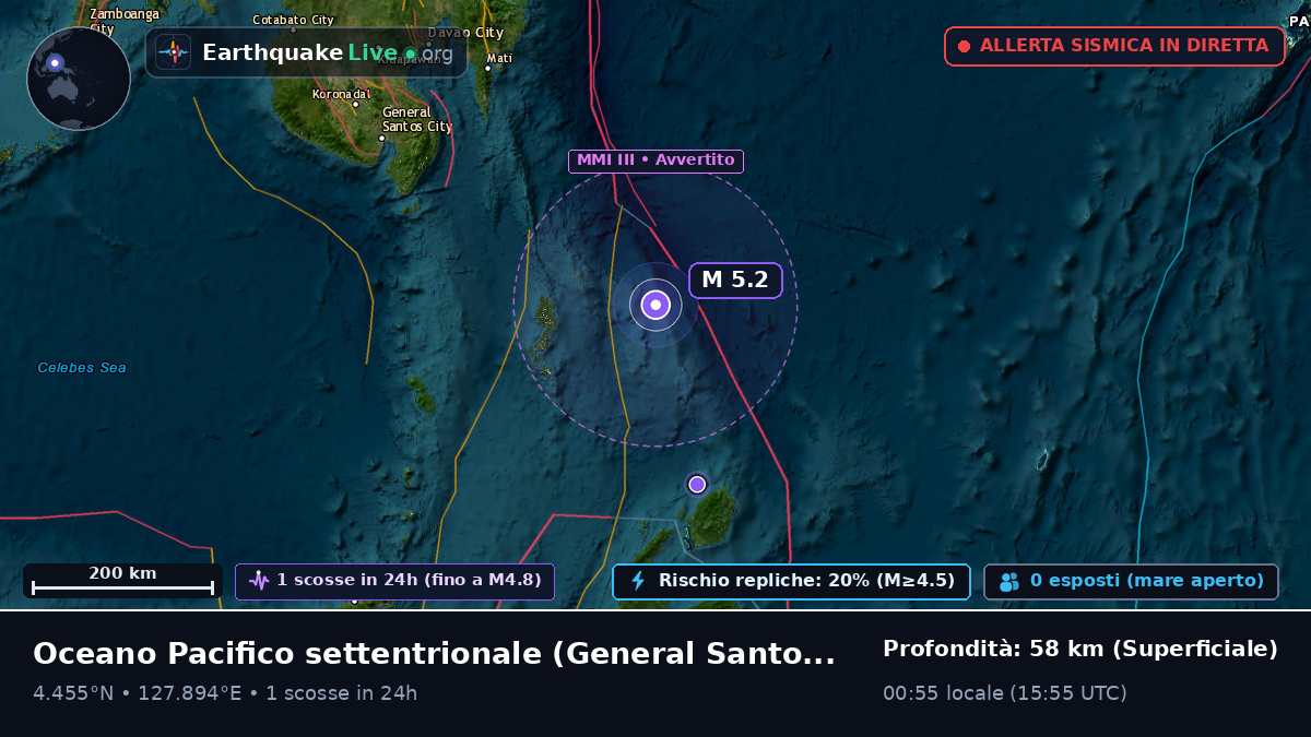 Oceano Pacifico settentrionale (Filippine)