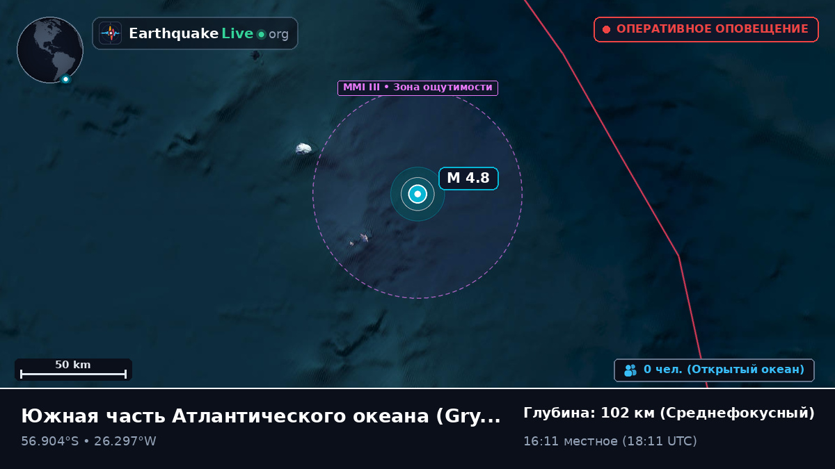 Южная часть Атлантического океана (South Georgia and the Islands)
