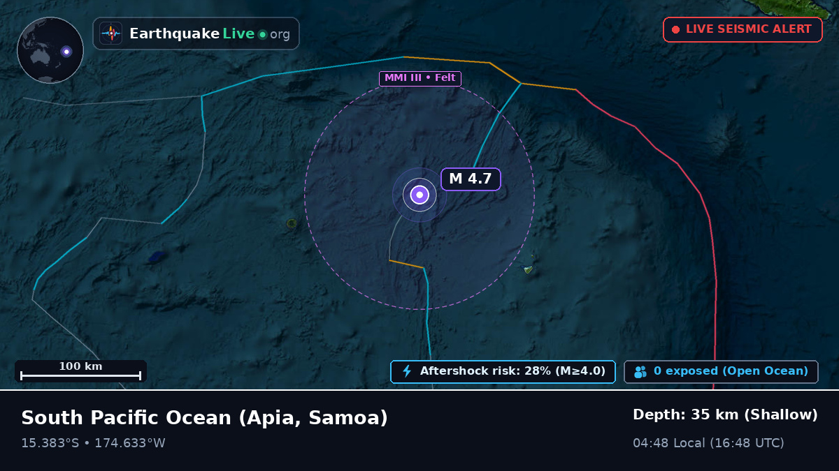 South Pacific Ocean (Samoa)