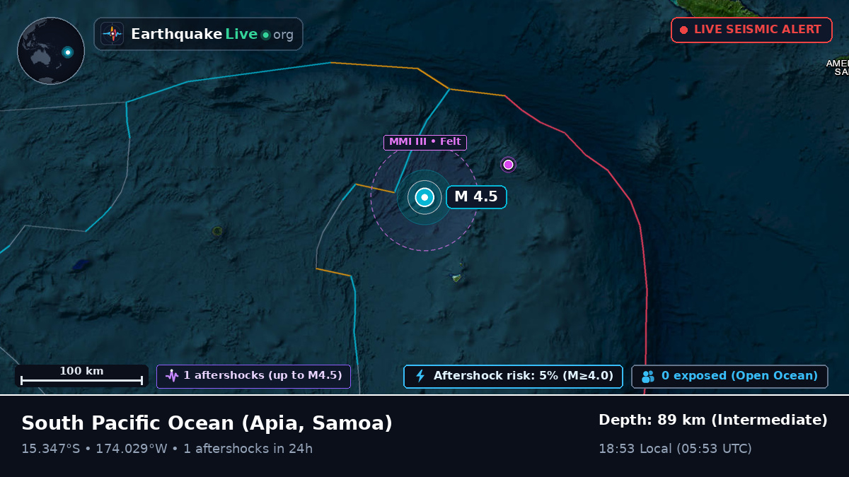 South Pacific Ocean (Samoa)