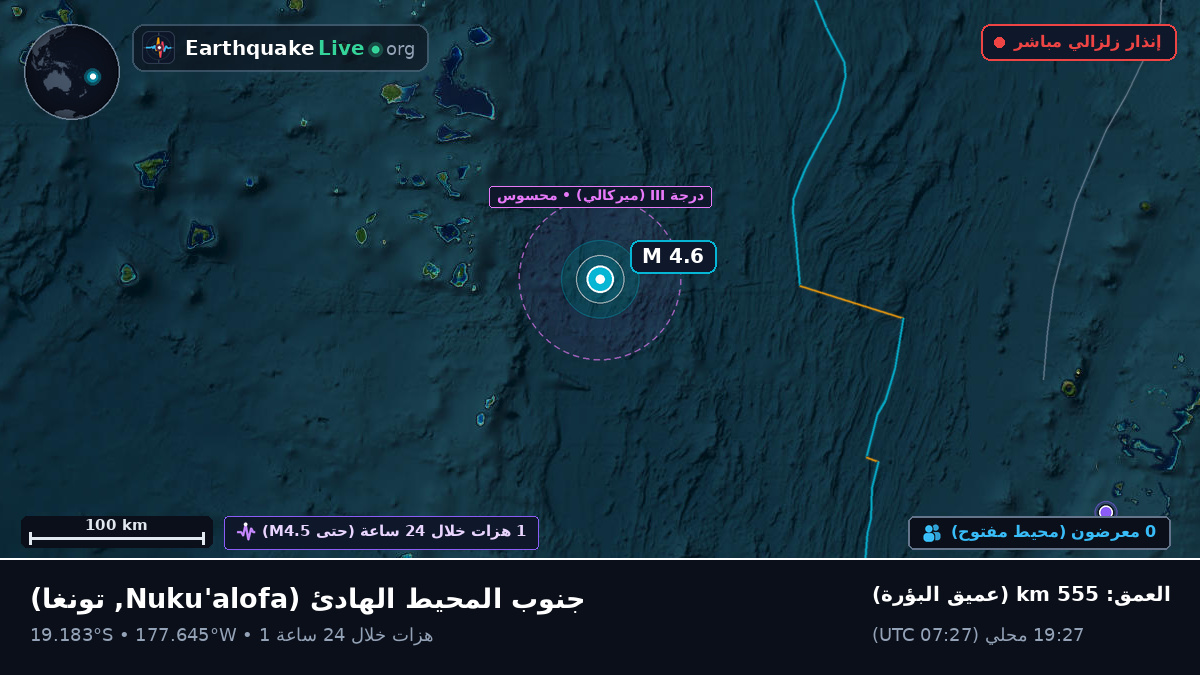 جنوب المحيط الهادئ (تونغا)