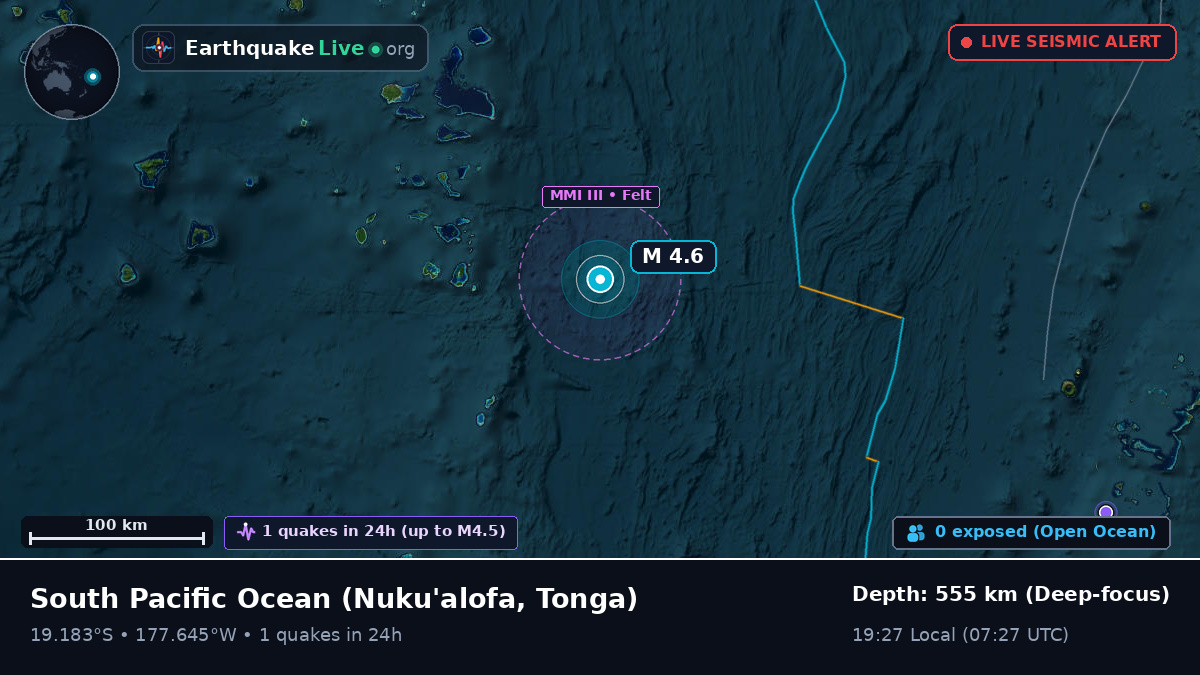 South Pacific Ocean (Tonga)