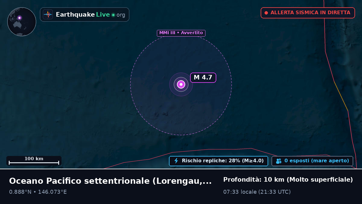 Oceano Pacifico settentrionale (Papua Nuova Guinea)