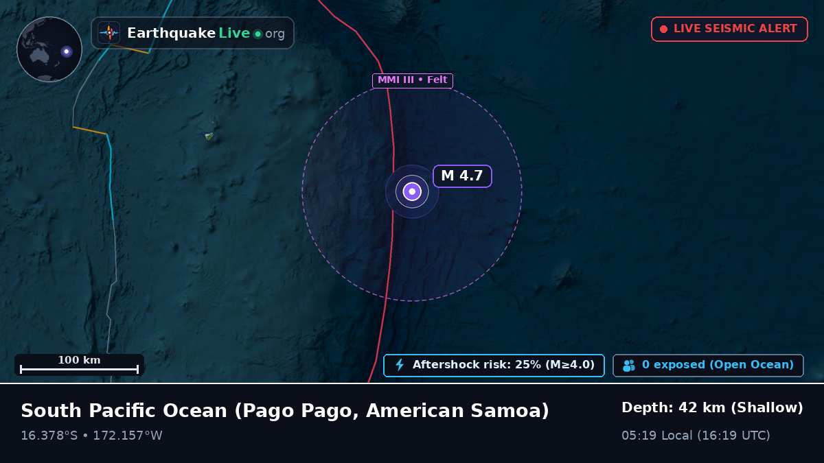 South Pacific Ocean (American Samoa)