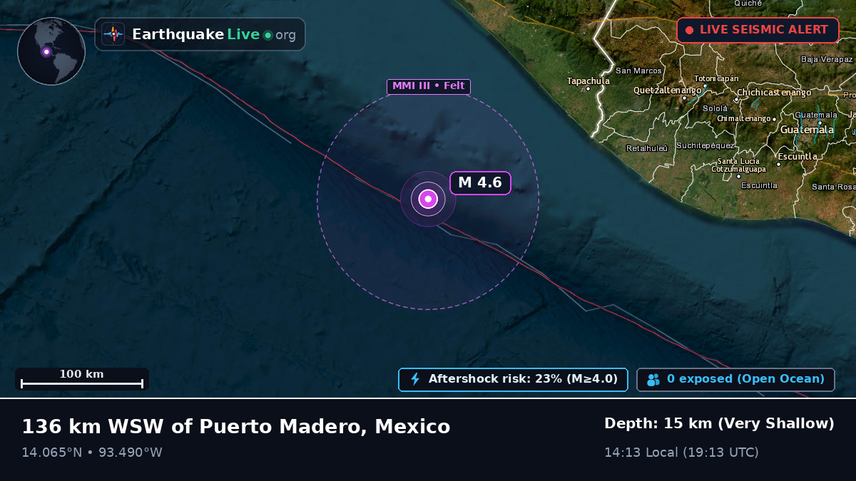 Off the coast of Tapachula, Mexico