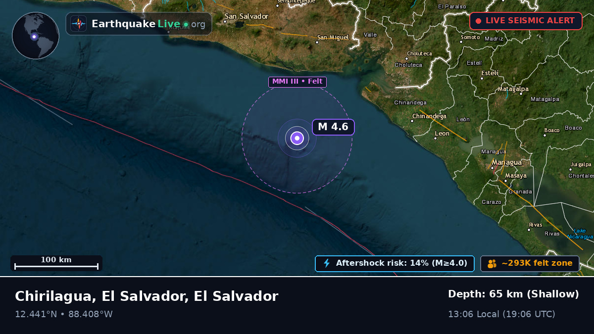 Off the coast of Usulután, El Salvador