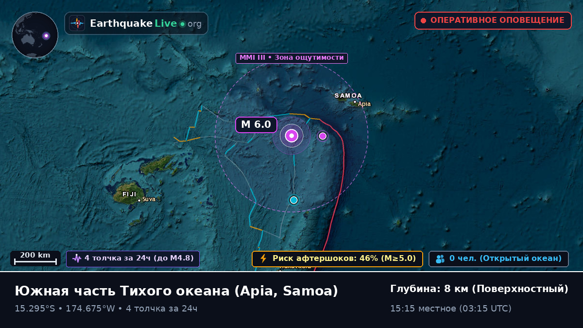 Южная часть Тихого океана (Samoa)