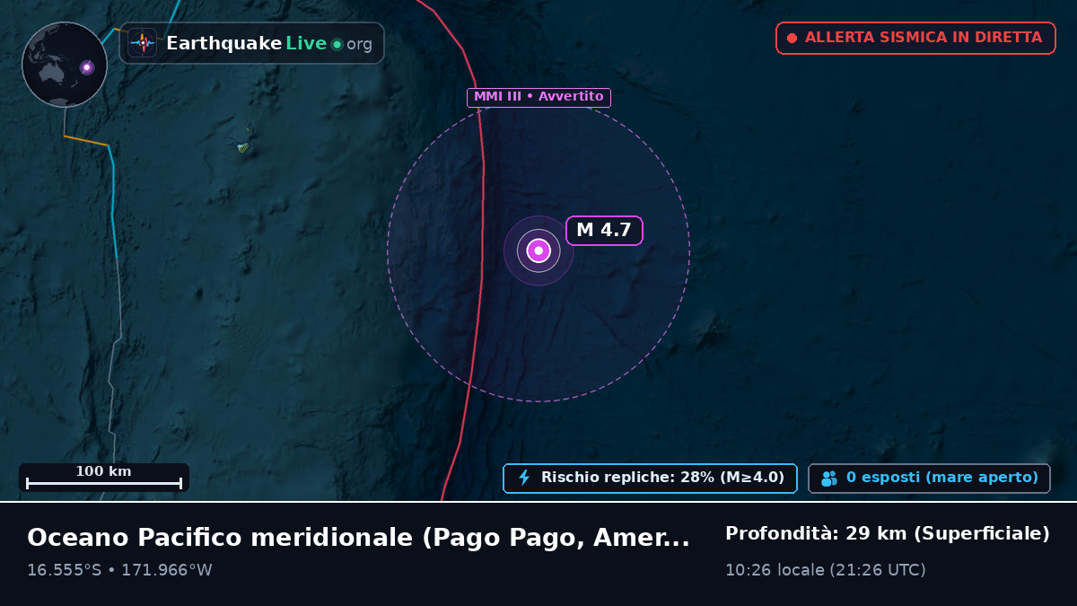 Oceano Pacifico meridionale (American Samoa)