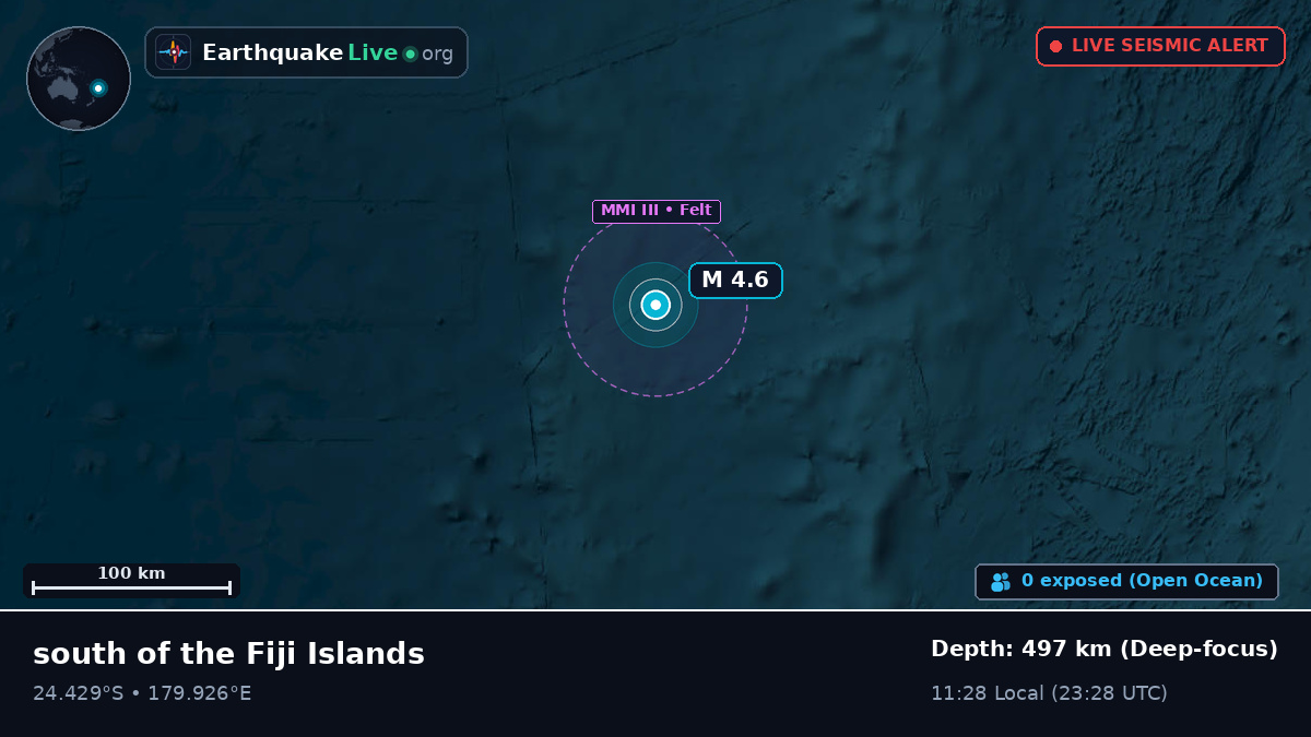 South Pacific Ocean (Kermadec Islands)