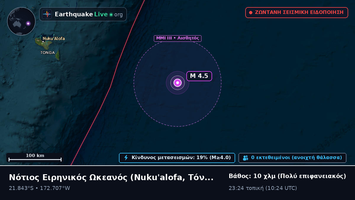 Νότιος Ειρηνικός Ωκεανός (Τόνγκα)
