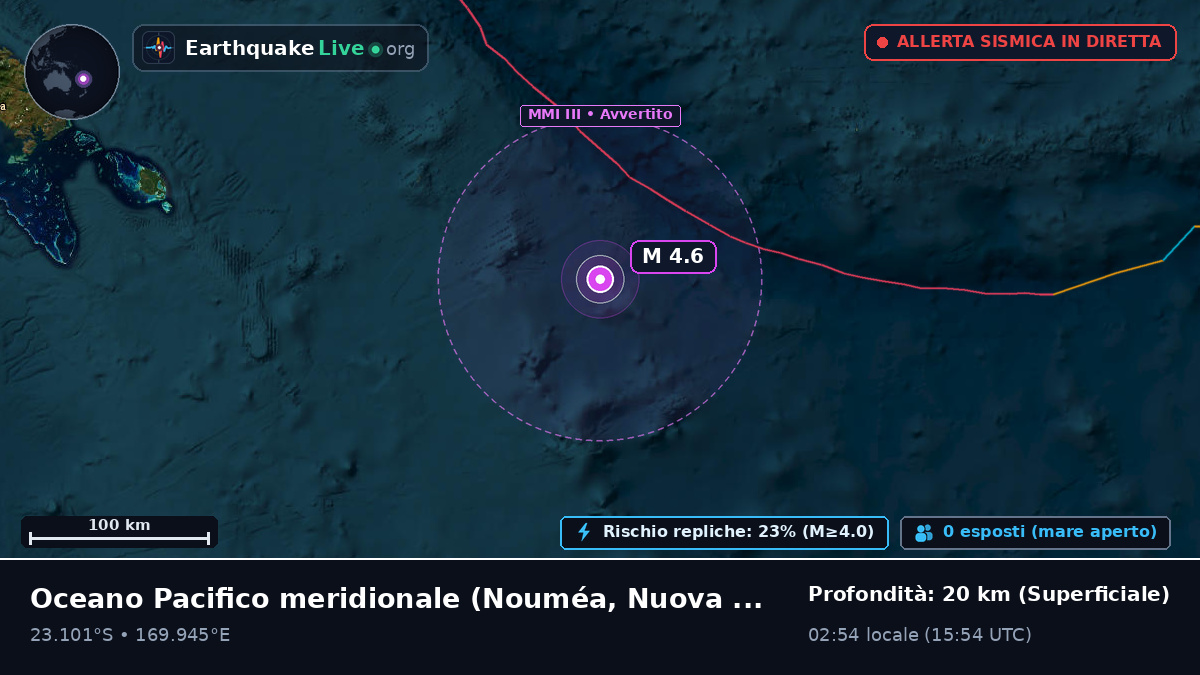 Oceano Pacifico meridionale (Nuova Caledonia)