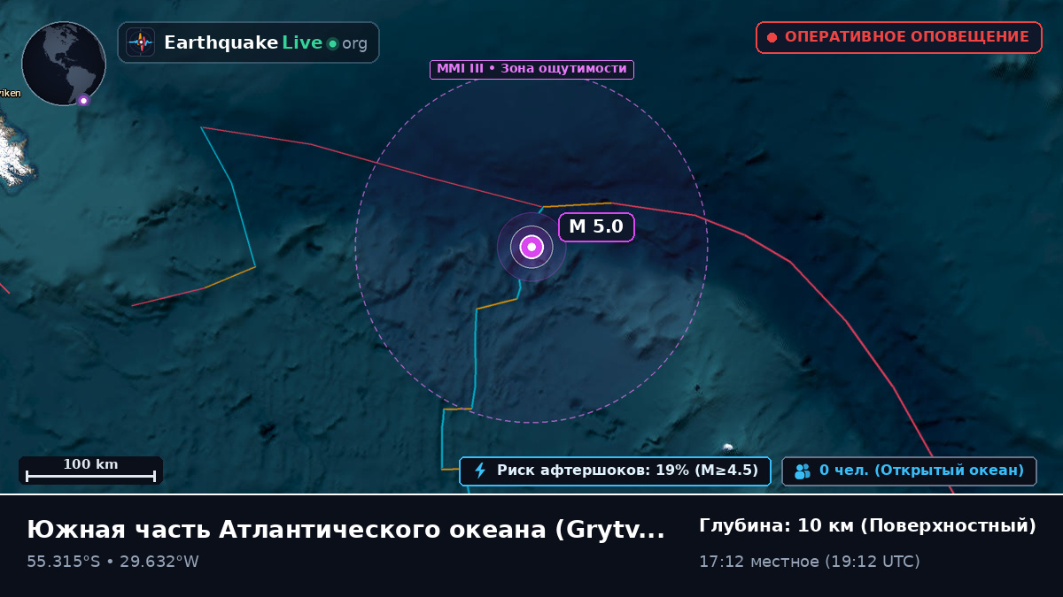 Южная часть Атлантического океана (South Georgia and the Islands)