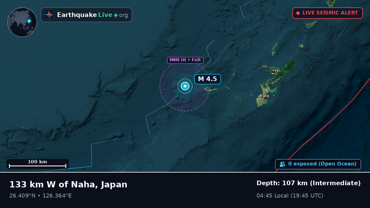 Off the coast of Naha, Japan