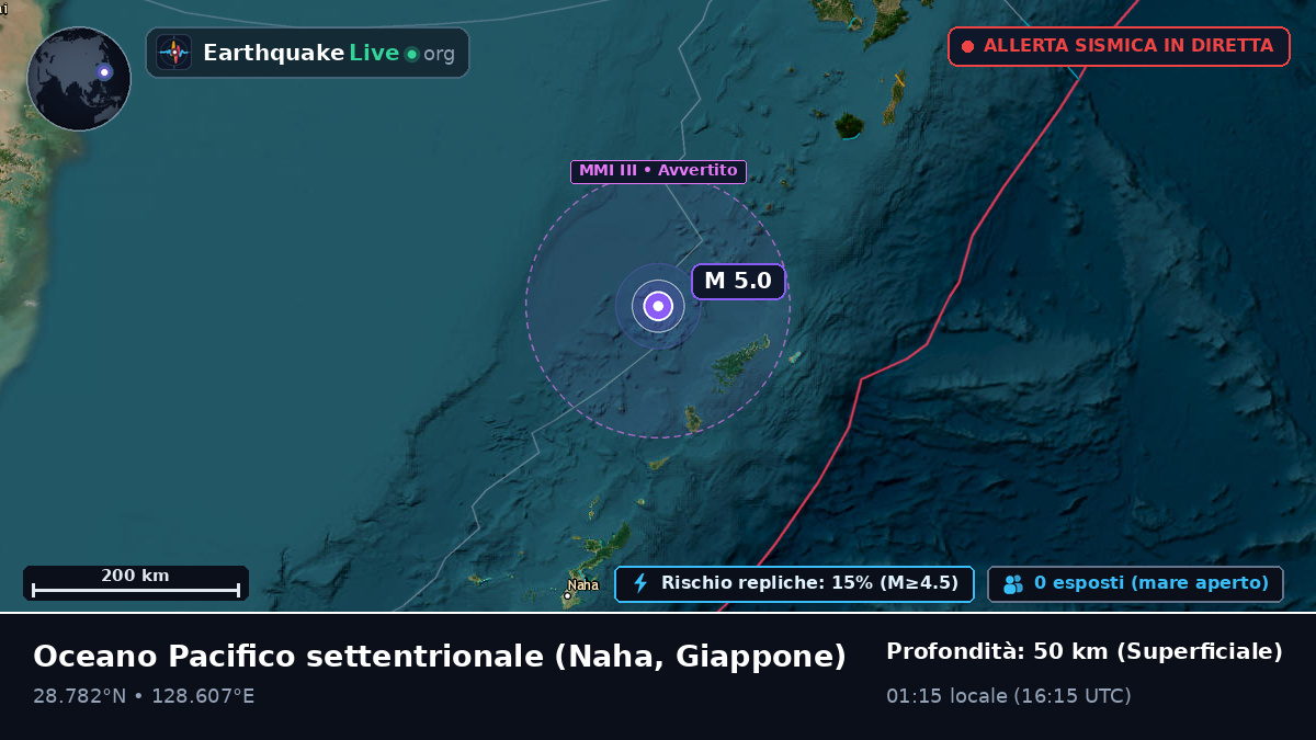 Oceano Pacifico settentrionale (Giappone)